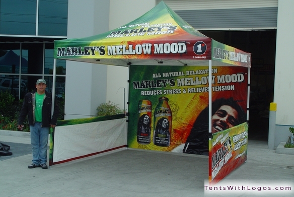 10 x 10 Pop Up Tent - Marley's Mellow Mood